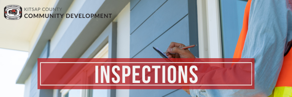 inspector banner background person with pencil and board in hand